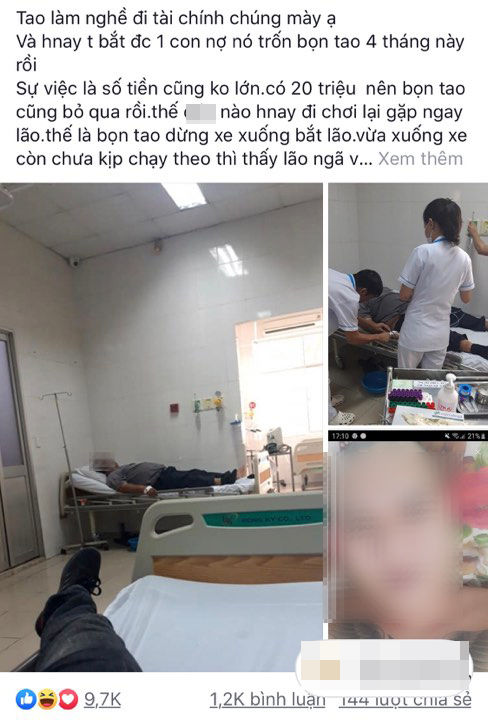 Thanh niên đòi nợ có tâm, gặp người nợ tiền bị nạn liền đưa vào viện