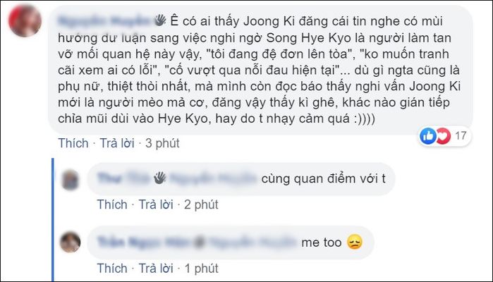 Thông báo ly hôn của Song Joong Ki bị CĐM chỉ trích