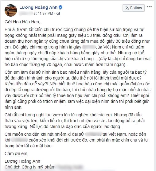 Vợ cũ diễn viên Huy Khánh chuyên lạm bàn chuyện showbiz
