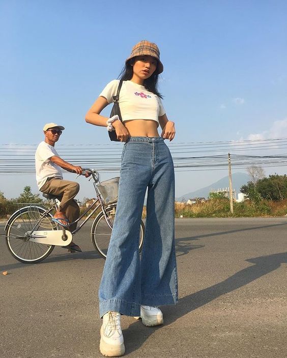 Bí kíp phối quân jeans chất lừ bấp chất thời tiết