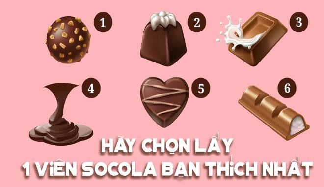 Chuyện tình yêu của bạn sẽ phơi bày qua thỏi sô cô la mà bạn chọn
