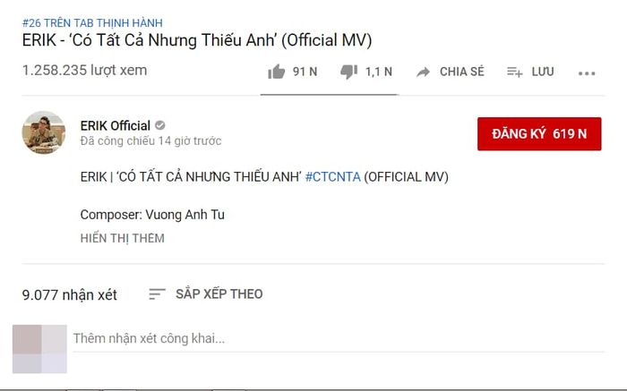 Erik đã biết cách giữ người yêu bên mình trong MV ballad mới