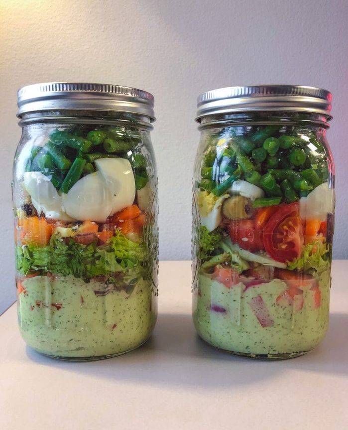 Đẹp mắt với các món salad đựng trong lọ thủy tinh
