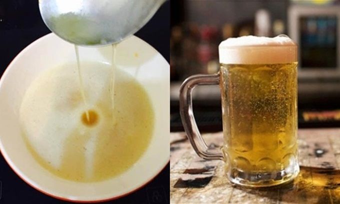 Sử dụng công thức làm đẹp chỉ với một cốc bia sẽ khiến bạn hài lòng