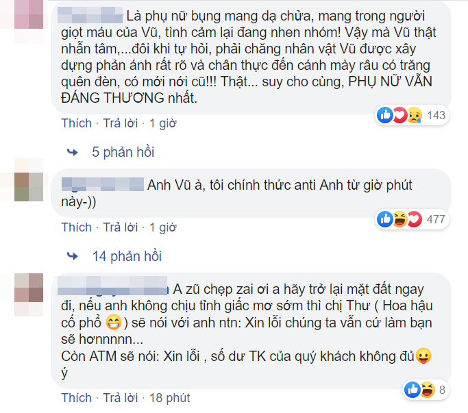 Ngoại tình còn chửi vợ bầu, Vũ khiến người xem phẫn nộ tột cùng