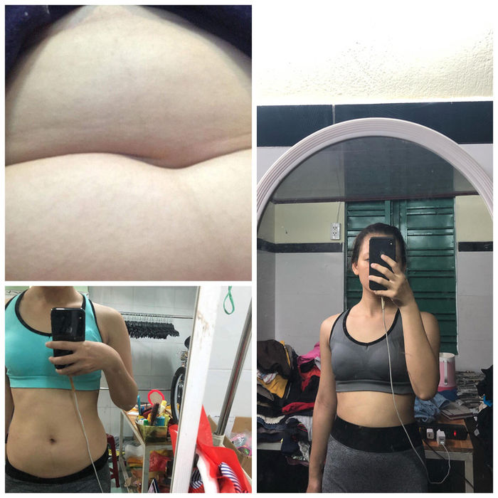 Kiên trì nói không với đường và tinh bột, cô gái lấy lại vóc dáng
