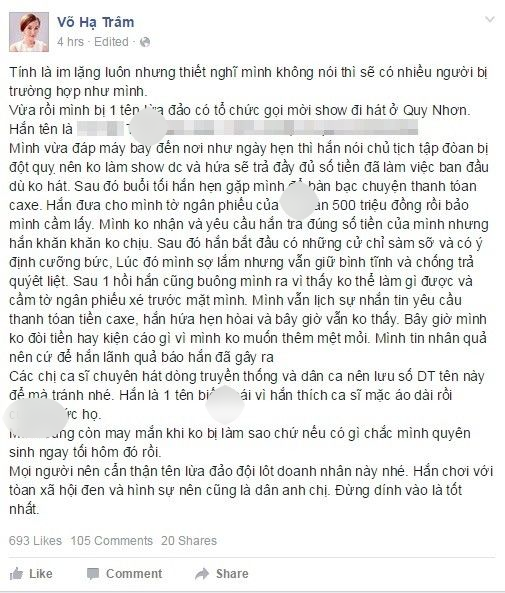 Sao Việt bị tồn nợ cát xê dài hạn