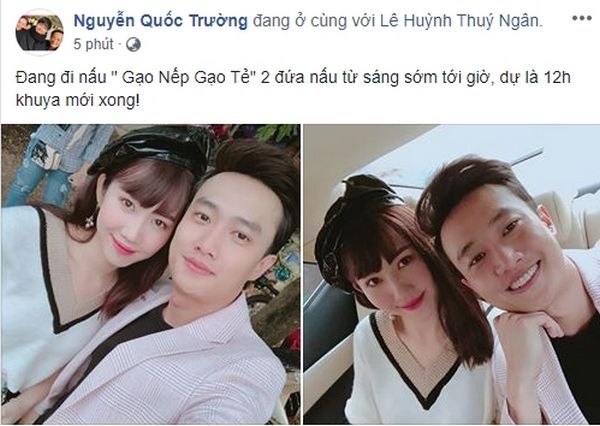 Thuý Ngân nhá hàng tình cũ không rủ cũng đến với Quốc Trường