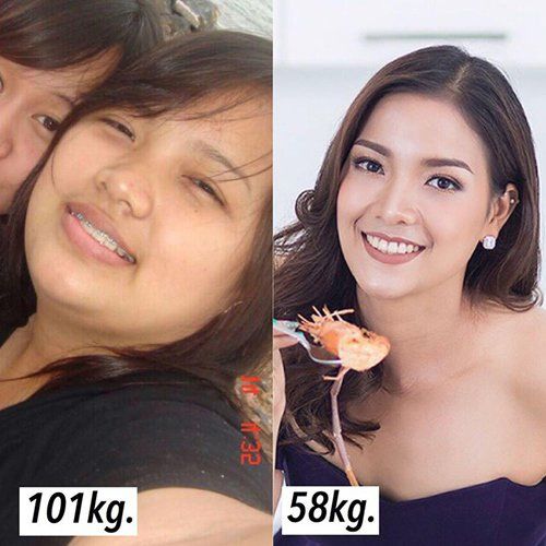 Cô gái Thái Lan giảm gần nửa tạ nhờ trứng