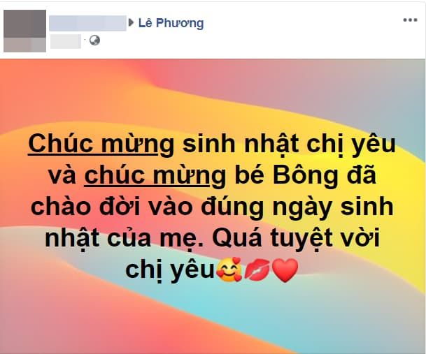 Lê Phương Gạo Nếp Gạo Tẻ hạ sinh con gái thứ 2