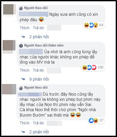 Lên án phim xài nhạc chùa, Noo Phước Thịnh bị CDM mỉa mai