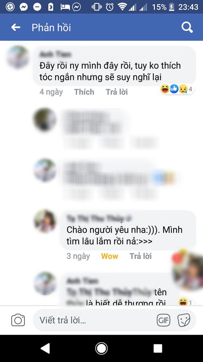Lướt FB rồi comment nhận vơ người yêu, chuyện tình tưởng đùa mà thật