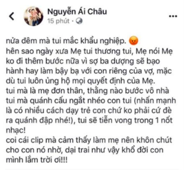 Sao Việt bức xúc nghi Kin Nguyễn bạo hành con trai của Thu Thủy