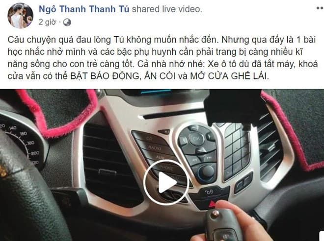 Sao Việt thương xót cho bé trai vừa tử vong do bị bỏ quên trên xe
