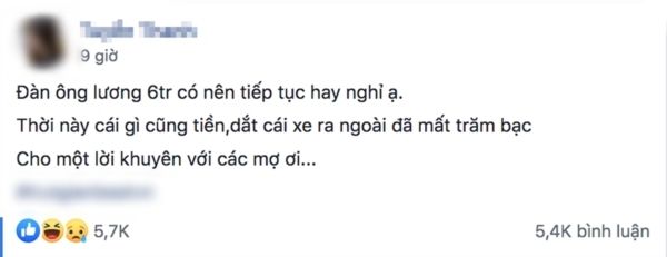 Người yêu lương 6 triệu/tháng, cô gái phân vân Nên tiếp tục hay nghỉ?
