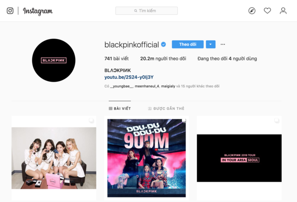 Top 10 nhóm nhạc có follow Instagram khủng nhất: BLACKPINK chễm chệ 
