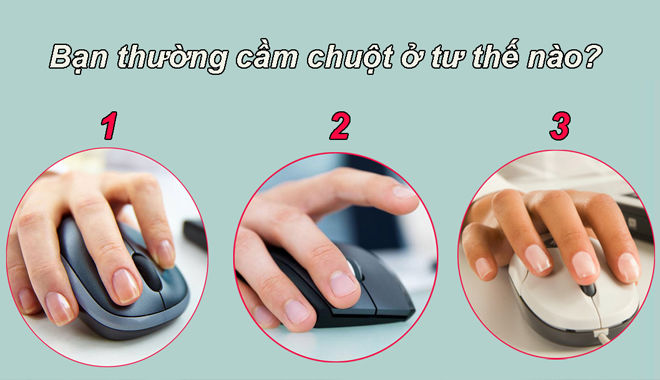 Trắc nghiệm: Tư thế cầm chuột hé lộ tính cách của bản thân