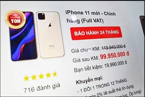 Apple tung ra sản phẩm iPhone 11 với giá hơn 100 triệu đồng