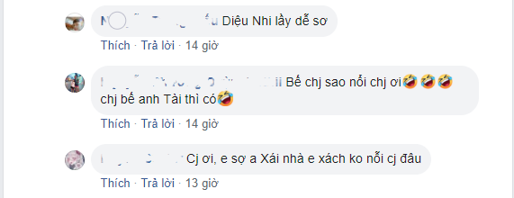 Diệu Nhi bức xúc vì không được Isaac...tay xách nách mang