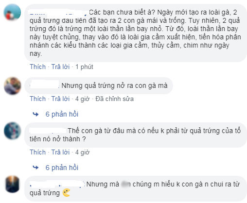 Con gà có trước quả trứng, CĐM quyết cãi tay đôi với nhà khoa học