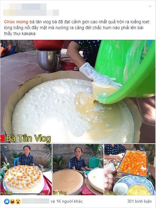 Dân mạng phát hiện tình tiết vô lý khi bà Tân Vlog vào bếp làm bánh