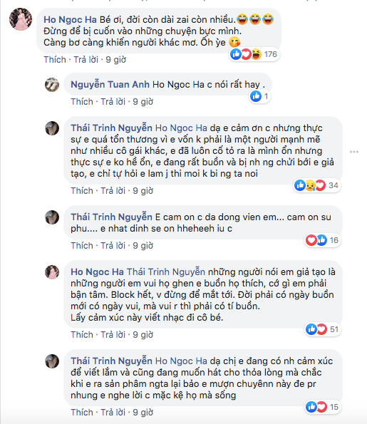 Hồ Ngọc Hà an ủi Thái Trinh: Đời còn dài, trai còn nhiều