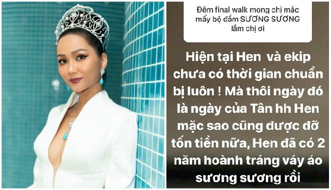 H'Hen Niê quyết định diện đồ đơn giản đến trao vương miện Tân Hoa hậu