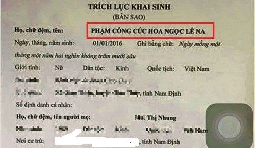 “Phan Hết Gas Hết Số” và 1001 cái tên của bé khiến dân mạng cười ngất