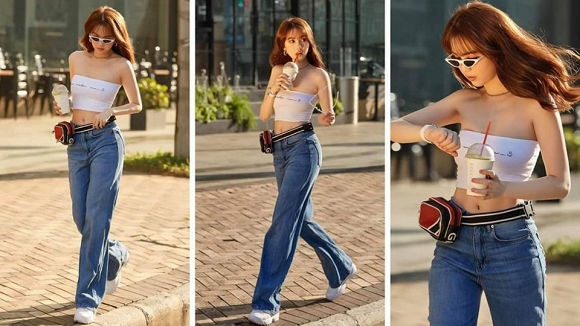 Sau BST giày cao gót bạc tỷ, Ngọc Trinh khoe cả trăm đôi sneakers