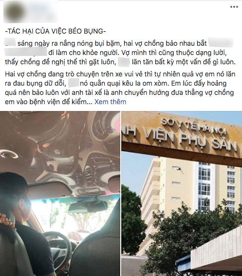 Pha nhầm lẫn vì bụng mỡ: Thấy cô gái đau bụng, tài xế liền chở đi đẻ