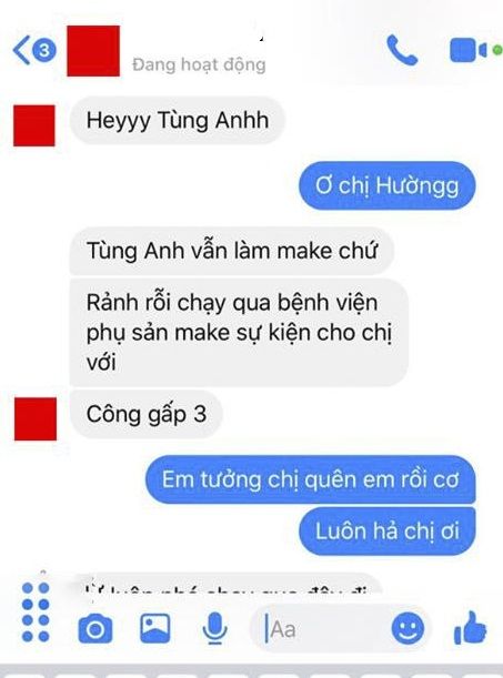 Trước giờ sinh, mẹ trẻ gọi thợ đến trang điểm vì sợ chồng chê