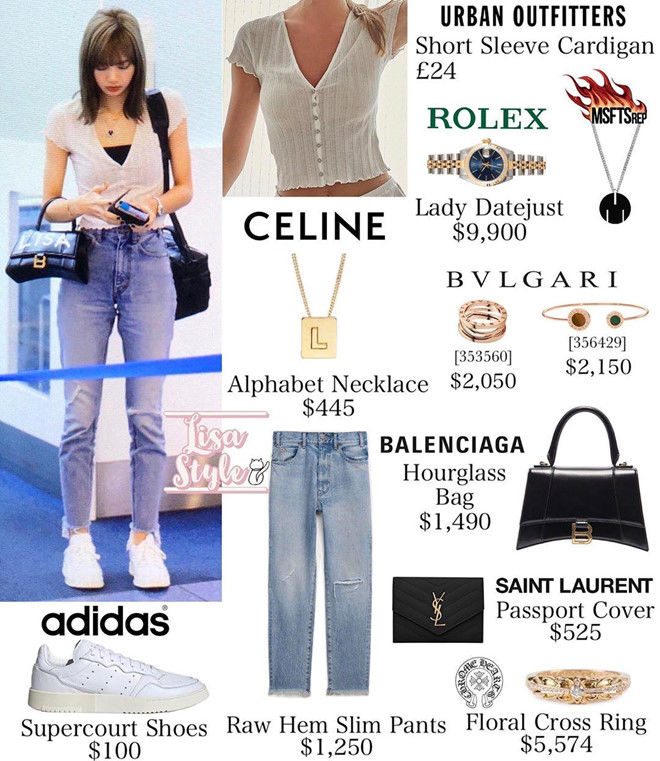 Tưởng không đắm đuối đồ hiệu, nhưng Lisa đeo phụ kiện toàn giá đắt đỏ