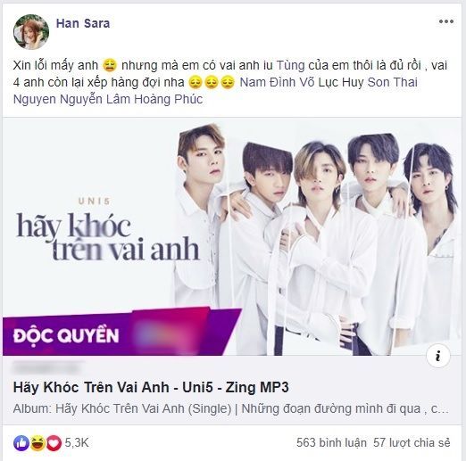 Han Sara và Tùng Maru (Uni5): Cặp đôi đáng yêu nhất showbiz Việt