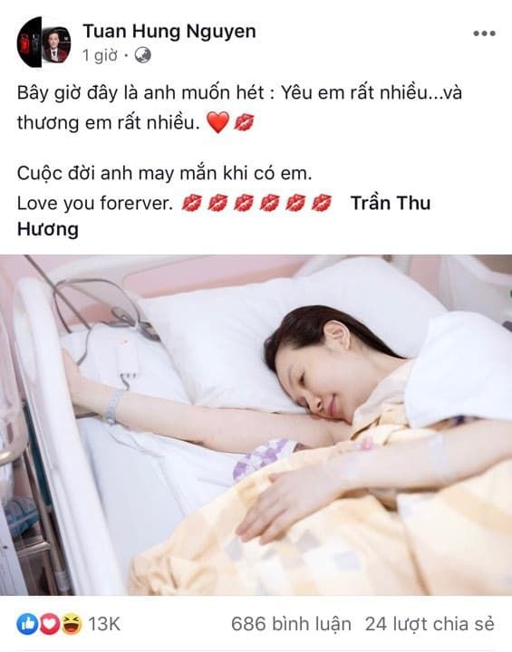 Vợ chồng Tuấn Hưng thoải mái khoe cận mặt con trai thứ 3 tròn 1 tháng