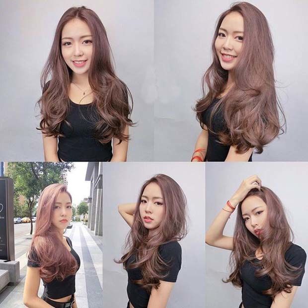 Màu tóc hot 2019: Bambi brown và Silver grey tông xanh tím oải hương