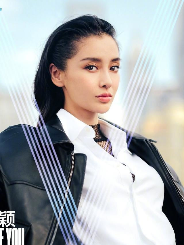 Angelababy chuyển hướng phong cách, đẹp như tổng tài trên tạp chí