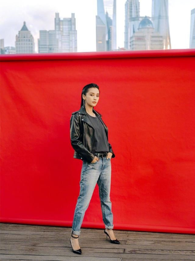 Angelababy chuyển hướng phong cách, đẹp như tổng tài trên tạp chí