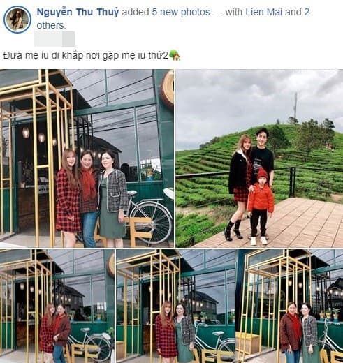 Đăng ảnh du lịch, Thu Thủy khéo xóa tan tin chồng trẻ ngược đãi con