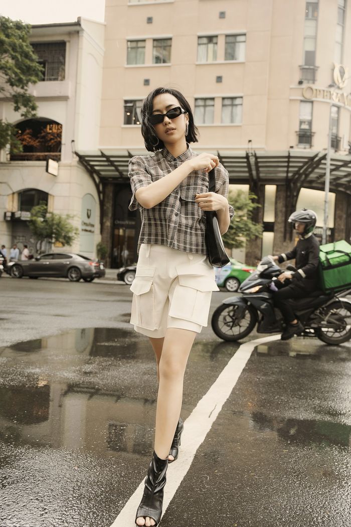 Diệu Nhi diện trang phục gợi cảm, gây chú ý với tóc ngắn cá tính