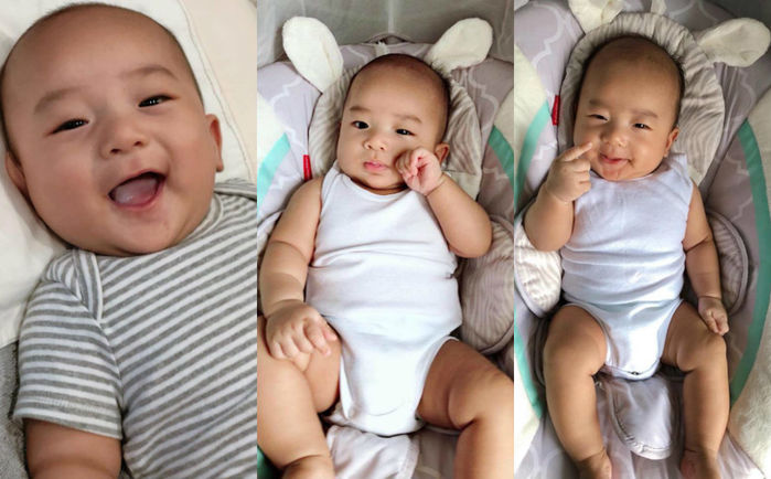 Đọ độ đáng yêu con nhà sao Việt: Con trai Lâm Khánh Chi cực kháu khỉnh