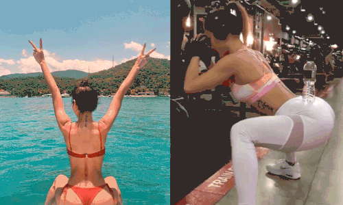 Học Tóc Tiên, Angela Phương Trinh squat, đẩy tạ 70 kg để vòng 3 sexy