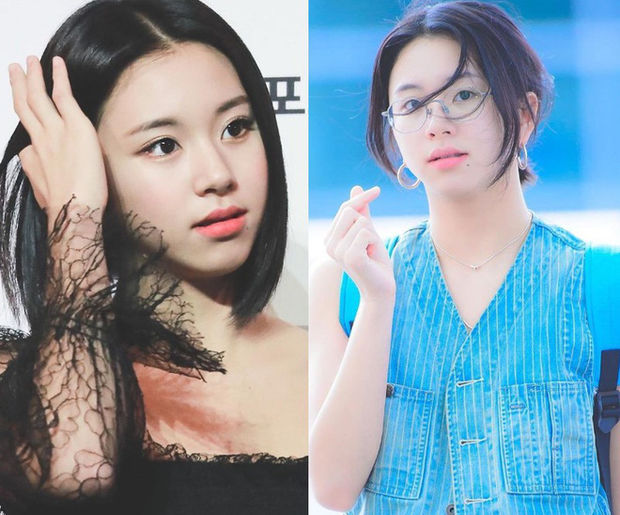 Nhan sắc idol Hàn thay đổi 180 độ khi xõa tóc và buộc tóc