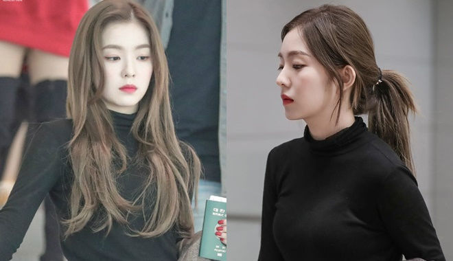 Nhan sắc idol Hàn thay đổi 180 độ khi xõa tóc và buộc tóc