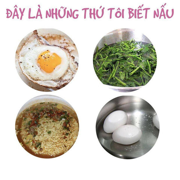 Sở trường toàn món luộc, CDM: con gái gì chỉ biết ăn không biết làm