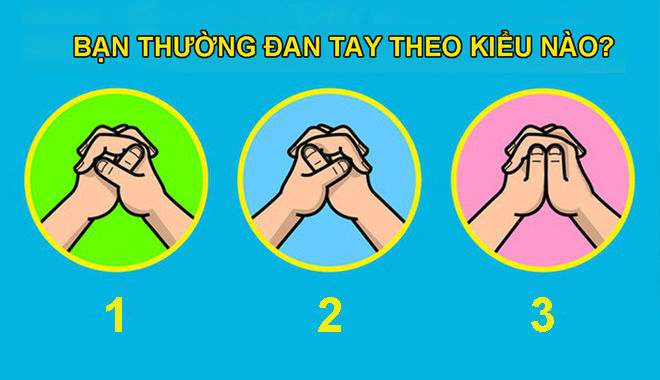 Trắc nghiệm: Cách đan tay tiết lộ bạn thuận bán cầu não nào