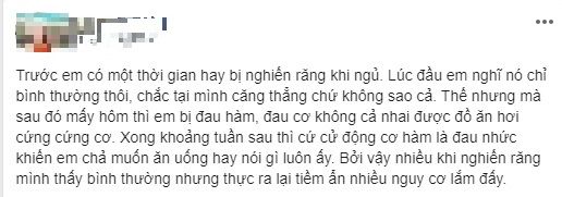 Hậu quả nghiến răng ken két khi ngủ: Rụng răng, biến dạng khớp hàm
