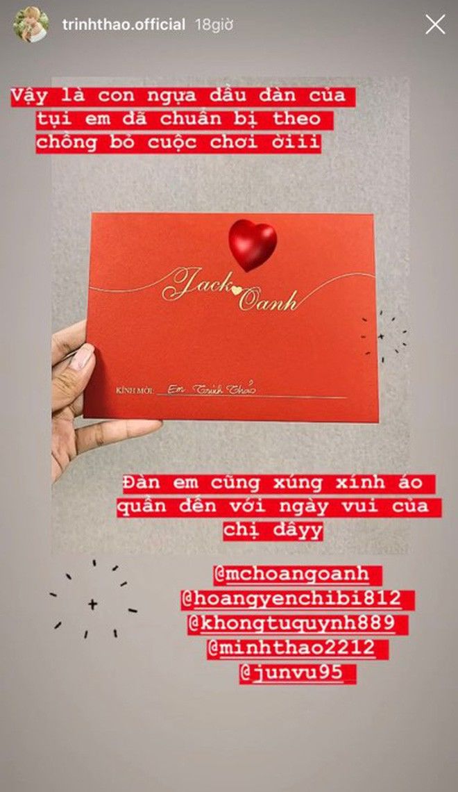Đám cưới Hoàng Oanh dự định có sự đổ bộ của dàn mỹ nhân đình đám Vbiz