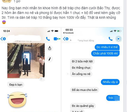 Bê tráp 10 triệu đã là gì, người ta còn được lì xì hẳn lá cây đây này