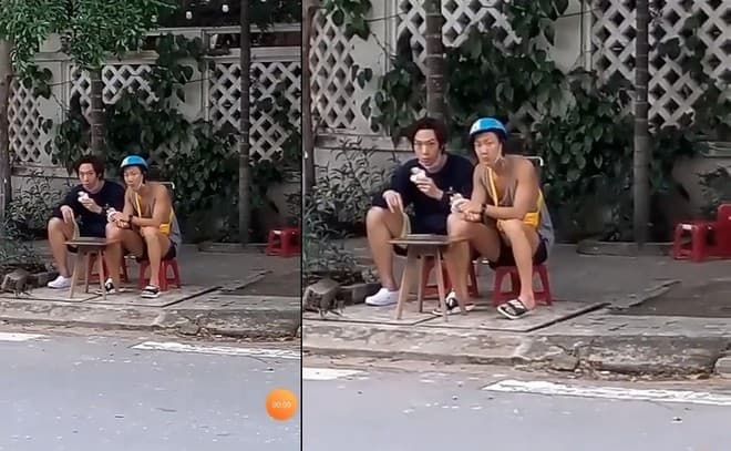 Fan bắt gặp SeungHoon (WINNER) đi xe máy, ăn bánh mì vỉa hè ở Đà Nẵng