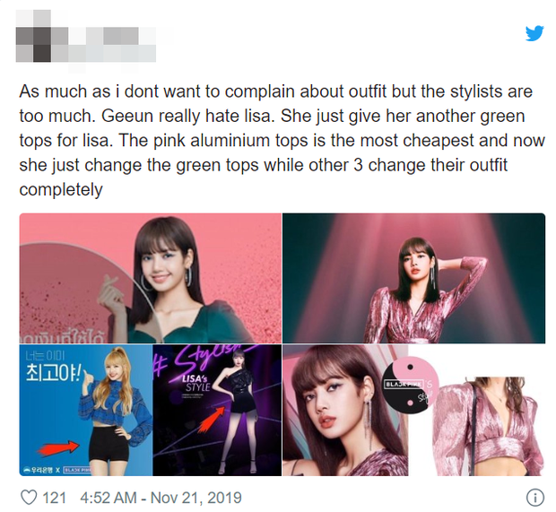 Fan tố YG vô tâm, mắng Stylist vì để Lisa mặc 1 chiếc quần suốt 3 năm